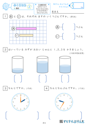 【02】小１測定【すらぷりまとめ】