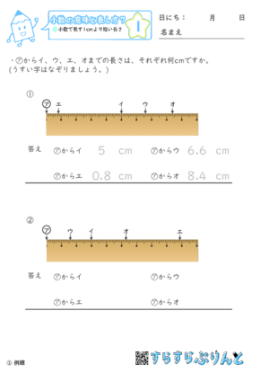 【01】小数で表す1cmより短い長さ【小数の意味と表し方７】