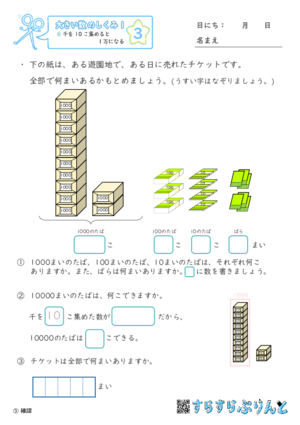 【03】千を10こ集めると１万になる【大きい数のしくみ１】