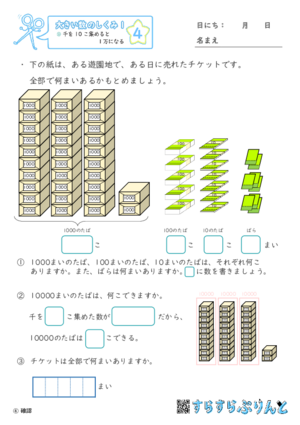 【04】千を10こ集めると１万になる【大きい数のしくみ１】