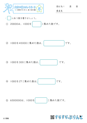 【08】1000を15こ集めた数【大きい数のしくみ８】