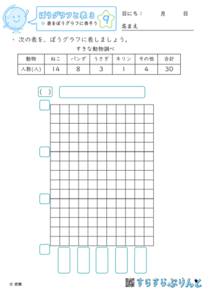 【09】表をぼうグラフに表そう【ぼうグラフと表３】