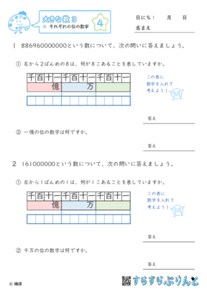 【04】それぞれの位の数字【大きな数３】