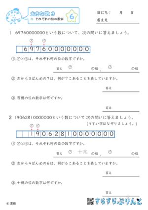 【06】それぞれの位の数字【大きな数３】