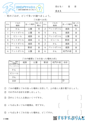 【07】必要な情報を表にまとめよう【折れ線グラフと表８】