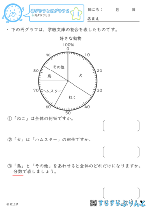 【11】円グラフとは【帯グラフと円グラフ２】