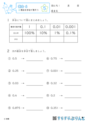 【05】割合を歩合で表そう【割合６】