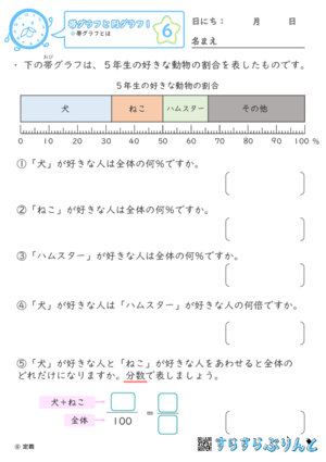 【06】帯グラフとは【帯グラフと円グラフ１】