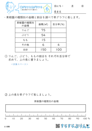 【06】表を帯グラフで表そう【帯グラフと円グラフ３】